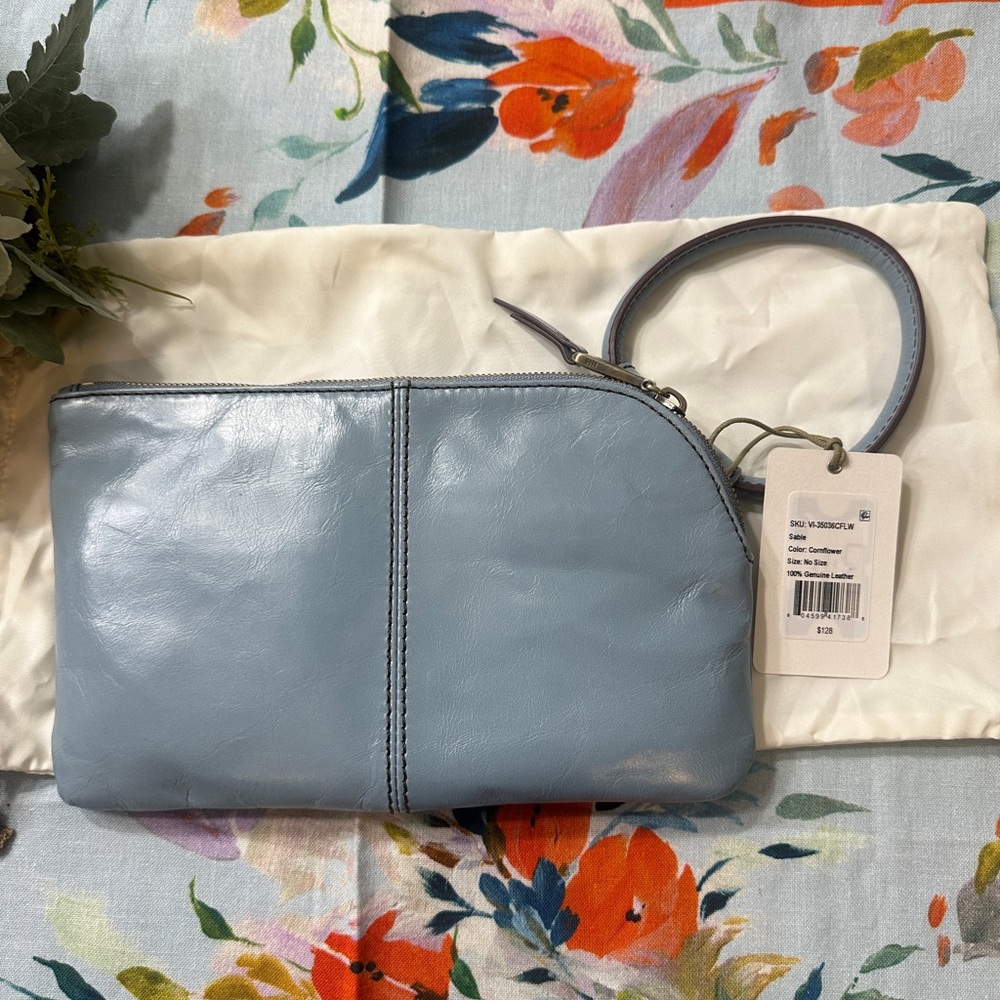 HOBO Blue Wristlet Clutch - Picture 3 of 9